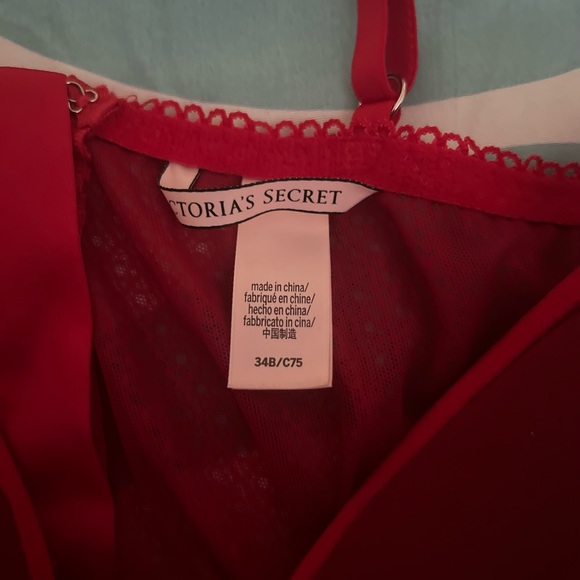 Victoria’s Secret Red Lace Floral Garter Bustier Corset. - Picture 4 of 4